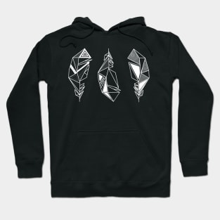 Feather Or Knife? White Version Hoodie